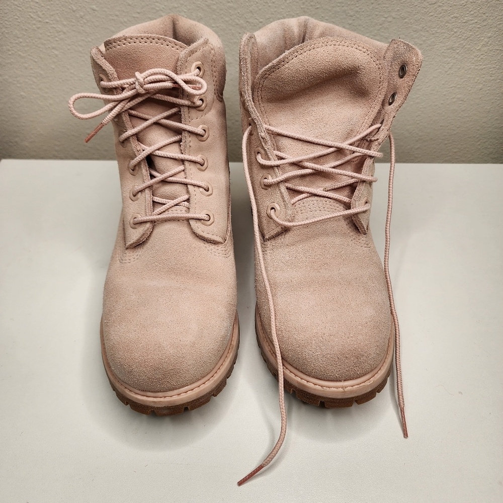Pink Suede Timberland Sz 9 Primaloft Timberdry Defender Workboots - Picture 16 of 16